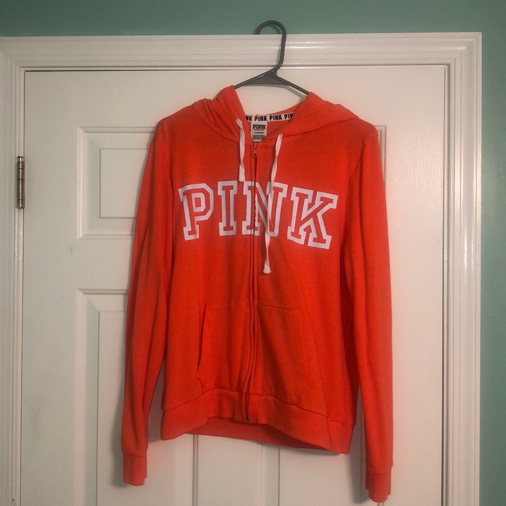VS PINK large zip up hoodie 10/10